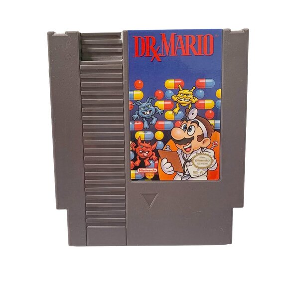 Dr X Mario 1985 (Nintendo, NES) “DRx” w/ Black Sleeve 1990 Video Game Cartridge - Picture 1 of 12